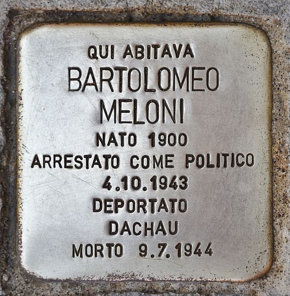 Stolperstein für Bartolomeo Meloni