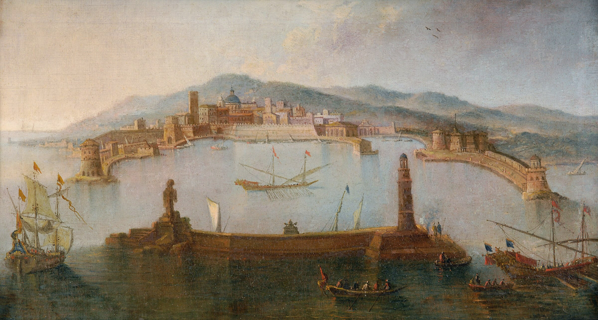 Hafen von Civitavecchia 17 18Jh