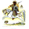 Etiopia -  Guerriero abissino, 1890